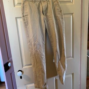 JCrew Sutton Khaki Chino Pants Straight Fit Flex
